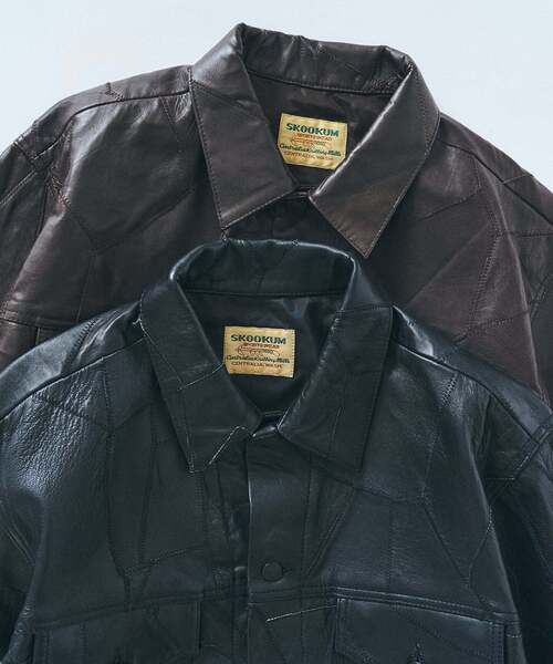 SKOOKUM / スクーカム 417別注 Leather AWARDブルゾン 追加》【SKOOKUM / スクーカム】417別注 Leather AWARDブルゾン