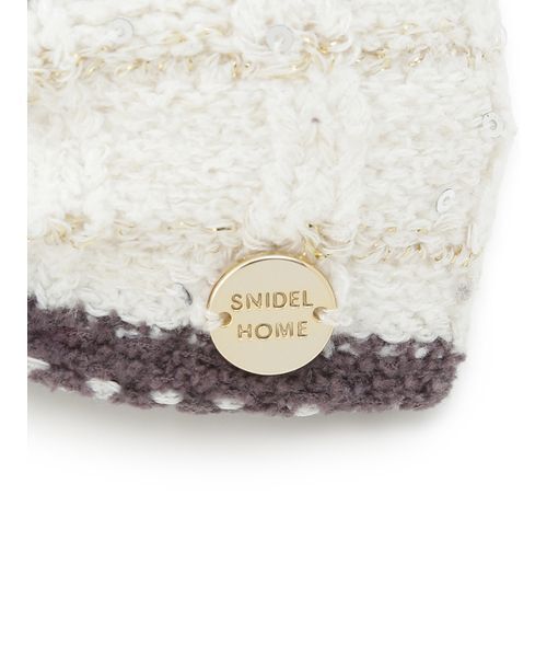 SNIDEL HOME（スナイデルホーム）の「ラメニットリボンピン（ヘアピン・レディース・ライトブルー/オフホワイト/ピンク・F）」の5枚目の写真