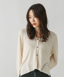 GLOBAL WORK | ミニブークレVネックカーディガン/577953(カーディガン/ボレロ)