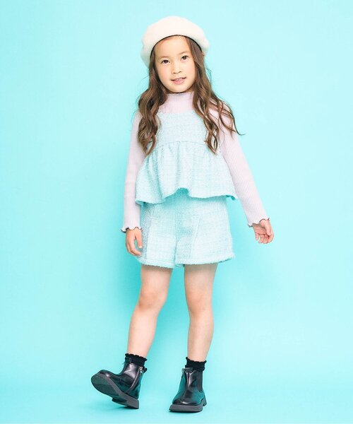 Seraph（セラフ）の「【ジュニア対応】ふんわりショートパンツ（その他パンツ・キッズ・ブラック/ミント/ピンク・80/90/100/110/120/130/140）」の6枚目の写真