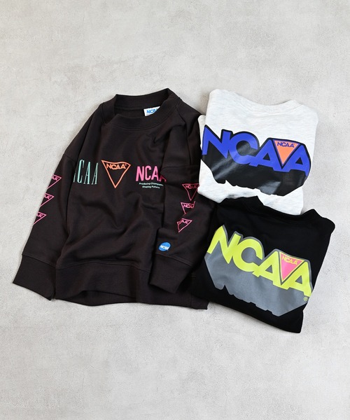 NCAA（エヌシーエーエー）の「【NCAA】別注ロゴスウェット/KIDS(80～120cm)（スウェット・キッズ・キナリ/ブラック/ブラウン・110/100/90/80/120）」の21枚目の写真