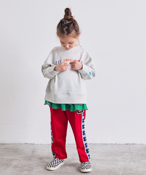 NCAA（エヌシーエーエー）の「【NCAA】別注ロゴスウェット/KIDS(80～120cm)（スウェット・キッズ・キナリ/ブラック/ブラウン・110/100/90/80/120）」の4枚目の写真