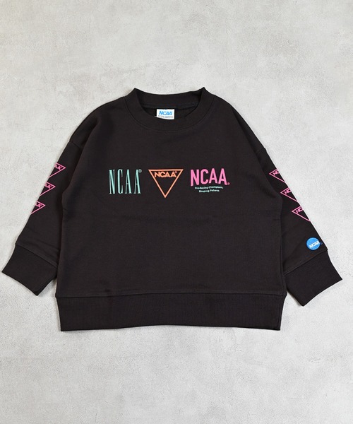 NCAA（エヌシーエーエー）の「【NCAA】別注ロゴスウェット/KIDS(80～120cm)（スウェット・キッズ・キナリ/ブラック/ブラウン・110/100/90/80/120）」の18枚目の写真