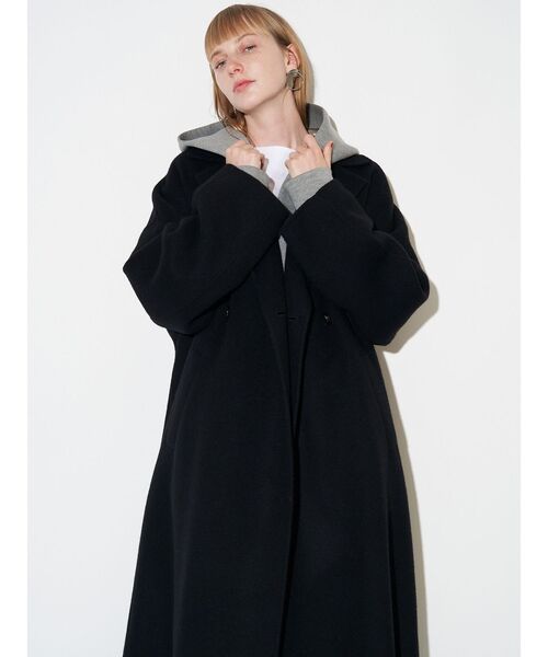 ELENDEEK（エレンディーク）の「リバーチェスターロングコート（チェスターコート・レディース・ブラック/オフホワイト/ブラウン・02/01）」の22枚目の写真