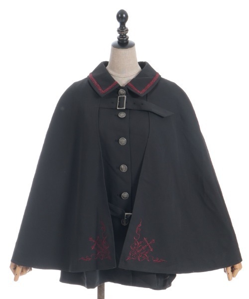 クロス刺繍ケープコート（その他アウター）｜NIBBLE POISON（ニブル