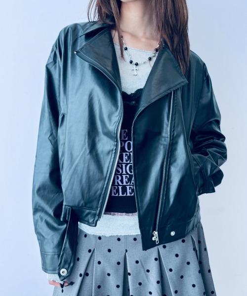 アレキサンダーマックイーン ターコイズ シングルライダースジャケット y2k セール】【アーバン】ライトライダース（ライダースジャケット）｜Y2K