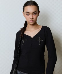 LUVISTRUE（ラヴイズトゥルー）の「GT PATCH SLEEVE TEE（Tシャツ/カットソー・レディース）」