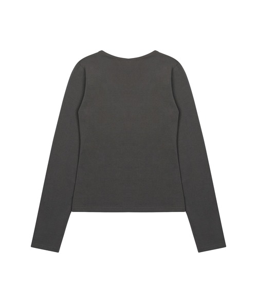 LUVISTRUE(ラヴイズトゥルー)の「GT PATCH SLEEVE TEE(Tシャツ/カットソー・レディース・チャコール/ホワイト/ブラック・FREE)」の22枚目の写真