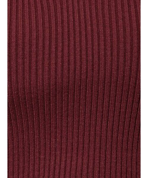 RESEXXY（リゼクシー）の「デコルテクロスニットトップス（ニット/セーター・レディース・グリーン/ホワイト/ブラック/ベージュ/レッド・FREE）」の8枚目の写真