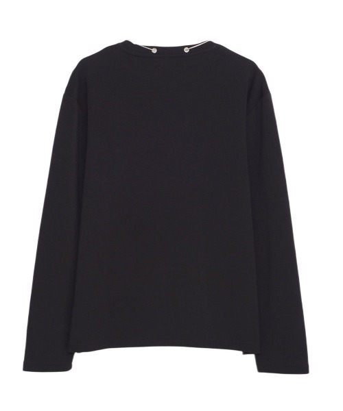 CavariA(キャバリア)の「『CavariA/キャバリア』クルーネック ネックレス付きポンチLS Tシャツ(Tシャツ/カットソー・メンズ・ブラック/ホワイト・L/M)」の9枚目の写真