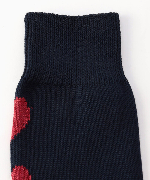 ROSTER SOX（ロスターソックス）の「ROSTER SOX/ロスターソックス X by Three Hearts（ソックス/靴下・メンズ・ホワイト/ネイビー・ONE SIZE）」の3枚目の写真