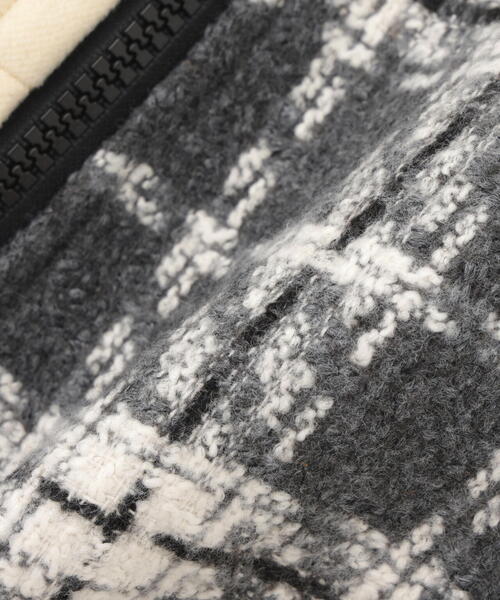 AULA AILA（アウラアイラ）の「AULA AILA/アウラアイラ/別注チェックコンビネーションブルゾン（ブルゾン・レディース・カーキ/ホワイト系2・0）」の11枚目の写真