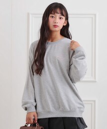 PINK-latte（ピンクラテ）の「クマちゃんミニ裏トレーナー（スウェット）」