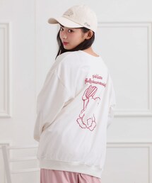 PINK-latte（ピンクラテ）の「クマちゃんミニ裏トレーナー（スウェット）」