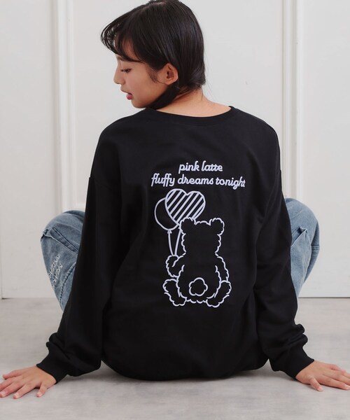 クマちゃんミニ裏トレーナー（スウェット）｜PINK-latte（ピンクラテ