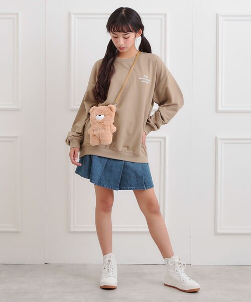 クマちゃんミニ裏トレーナー（スウェット）｜PINK-latte（ピンクラテ