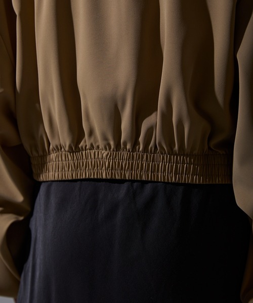 each（イーチ）の「ライン入りショート丈ブルゾン（ブルゾン・レディース・ベージュ・FREE）」の17枚目の写真