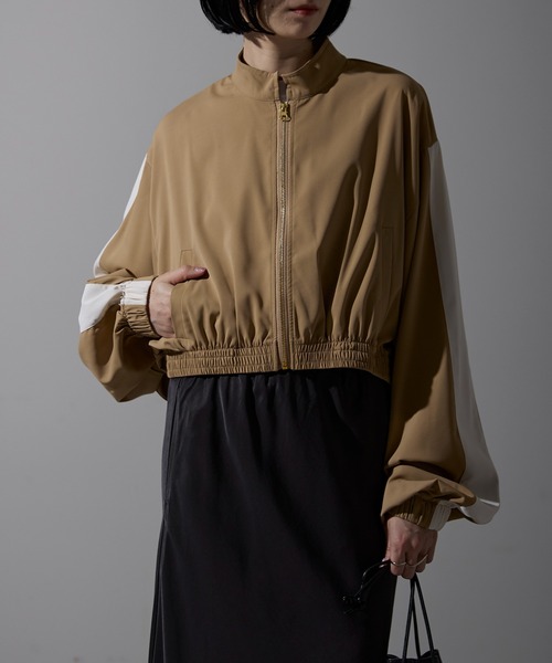 each（イーチ）の「ライン入りショート丈ブルゾン（ブルゾン・レディース・ベージュ・FREE）」の21枚目の写真