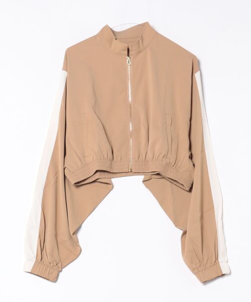 each（イーチ）の「ライン入りショート丈ブルゾン（ブルゾン・レディース・ベージュ・FREE）」の22枚目の写真