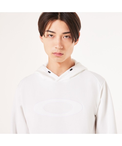 OAKLEY(オークリー)の「オークリー OAKLEY PULLOVER FLEECE HOODIE/フーディー・パーカー/ゴルフ・スポーツ/吸汗速乾/ストレッチ素材/OAKLEY(パーカー・メンズ・ブラック/ホワイト/ライトグレー・XL/M/S/L)」の1枚目の写真