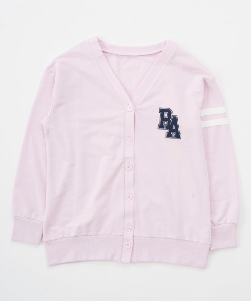 repipi armario(レピピ アルマリオ)の「裏毛カーディガン(カーディガン/ボレロ・キッズ・杢グレー/ピンク/ホワイト・140/150/160/170)」の10枚目の写真