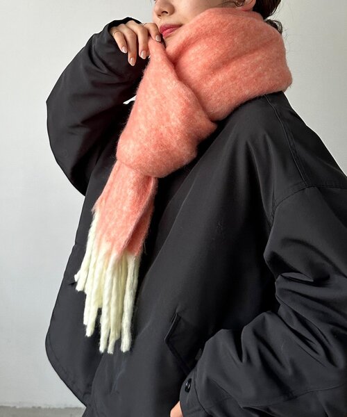 DISCOAT(ディスコート)の「【WEB限定】メランジマフラー(マフラー・レディース・オレンジ/ミント/ブルー・FREE)」の21枚目の写真