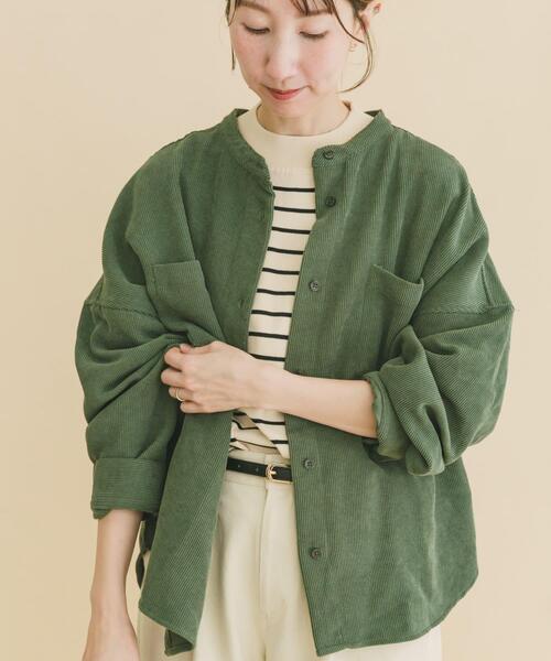ITEMS URBANRESEARCH（アイテムズ アーバンリサーチ）の「コーデュロイポケットシャツ（シャツ/ブラウス・レディース・ホワイト系その他/グリーン/ブラウン系その他/グレー・FREE）」の19枚目の写真