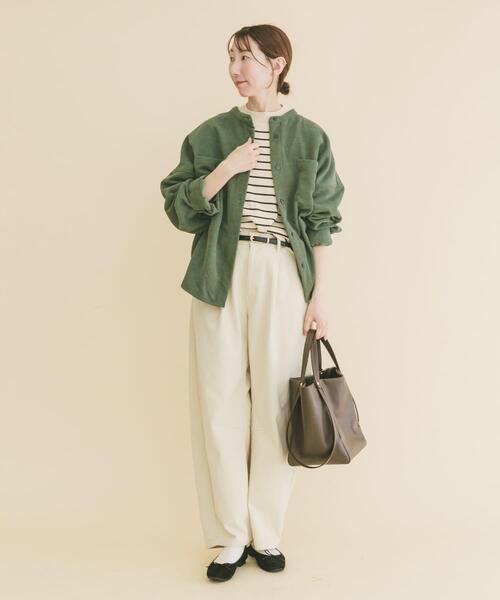 ITEMS URBANRESEARCH（アイテムズ アーバンリサーチ）の「コーデュロイポケットシャツ（シャツ/ブラウス・レディース・ホワイト系その他/グリーン/ブラウン系その他/グレー・FREE）」の20枚目の写真