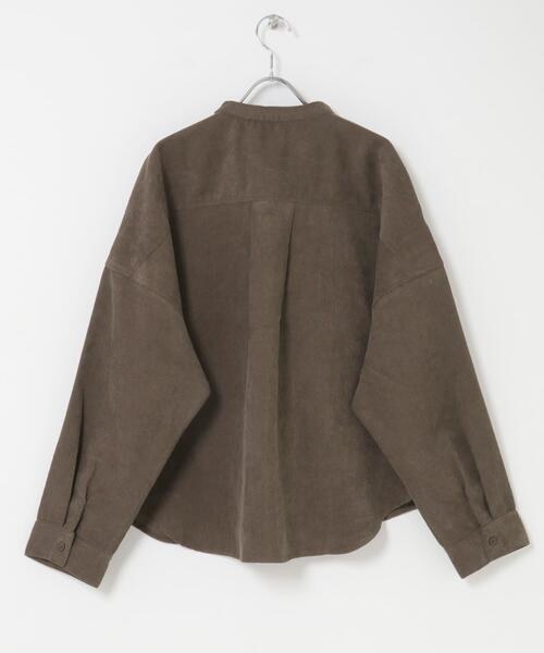 ITEMS URBANRESEARCH（アイテムズ アーバンリサーチ）の「コーデュロイポケットシャツ（シャツ/ブラウス・レディース・ホワイト系その他/グリーン/ブラウン系その他/グレー・FREE）」の5枚目の写真