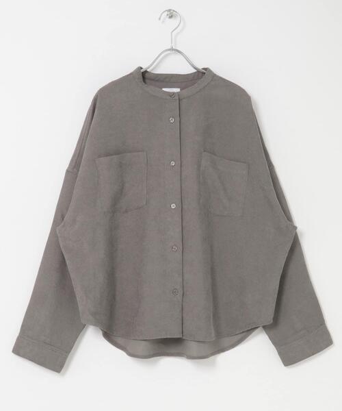 ITEMS URBANRESEARCH（アイテムズ アーバンリサーチ）の「コーデュロイポケットシャツ（シャツ/ブラウス・レディース・ホワイト系その他/グリーン/ブラウン系その他/グレー・FREE）」の15枚目の写真