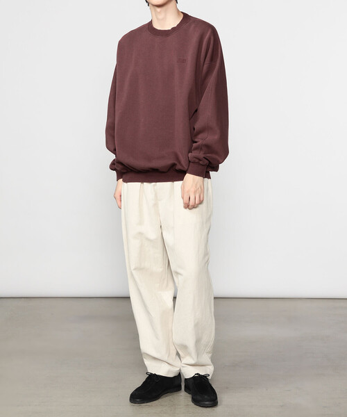 SEDAN ALL-PURPOSE（セダンオールパーパス）の「SEDAN ALL-PURPOSE | スプリットラグランスリーブ スウェットプルオーバー MEN（スウェット・メンズ・チャコール/ネイビー/ワイン・L/M）」の4枚目の写真