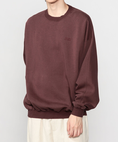 SEDAN ALL-PURPOSE（セダンオールパーパス）の「SEDAN ALL-PURPOSE | スプリットラグランスリーブ スウェットプルオーバー MEN（スウェット・メンズ・チャコール/ネイビー/ワイン・L/M）」の3枚目の写真