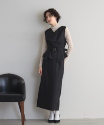 &. NOSTALGIA（アンドドットノスタルジア）の「【ZOZO限定】プリーツブラウスセットアップ（セットアップ）」