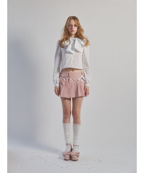 lilLilly(リルリリー)の「ボウタイリボンブラウス(シャツ/ブラウス・レディース・ホワイト/ブルー/ブラック・FREE)」の5枚目の写真