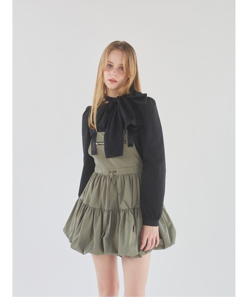 lilLilly(リルリリー)の「ボウタイリボンブラウス(シャツ/ブラウス・レディース・ホワイト/ブルー/ブラック・FREE)」の14枚目の写真