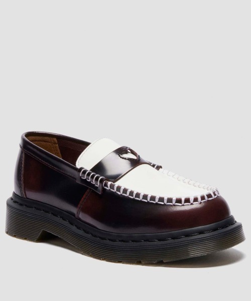 Dr. Martens（ドクターマーチン）の「Dr. MARTENS PENTON HEART LOAFER SHOE（ドクターマーチン PENTON HEART ローファー シューズ）（ローファー・レディース・レッド系・24cm/23cm/25cm）」の5枚目の写真
