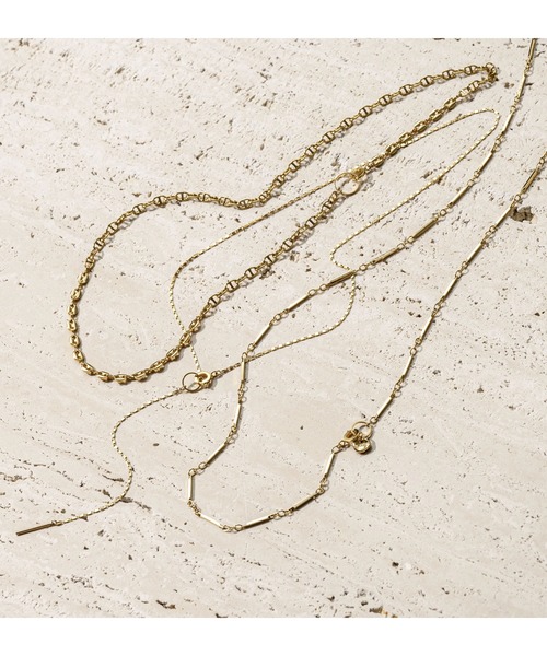 Soierie（ソワリー）の「レイヤード ネックレス (3Set） / Layered necklace (3Set)（ネックレス・レディース・ゴールド・FREE）」の2枚目の写真