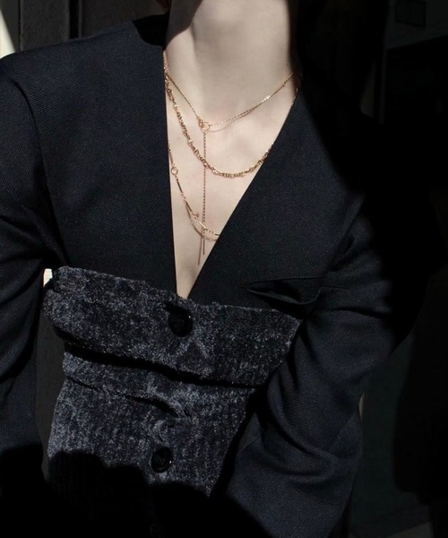 Soierie（ソワリー）の「レイヤード ネックレス (3Set） / Layered necklace (3Set)（ネックレス・レディース・ゴールド・FREE）」の8枚目の写真