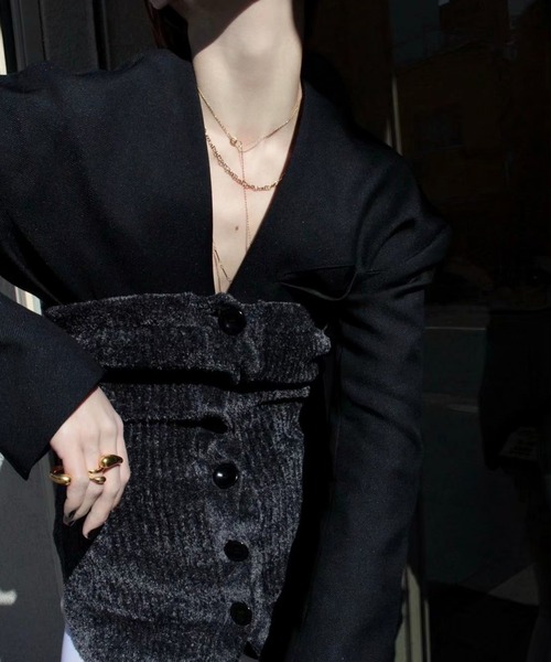 Soierie（ソワリー）の「レイヤード ネックレス (3Set） / Layered necklace (3Set)（ネックレス・レディース・ゴールド・FREE）」の13枚目の写真