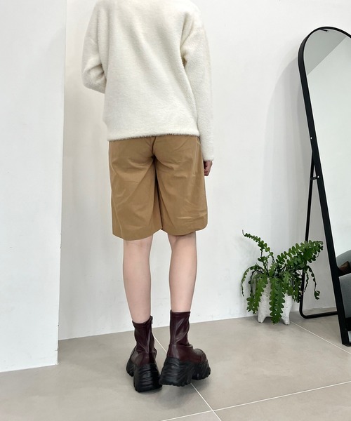 31 Sons de mode(トランテアン ソン ドゥ モード)の「スニーカーソールショートブーツ/41412(ブーツ・レディース・ホワイト/レッド/ブラック・LL/L/M/S)」の12枚目の写真