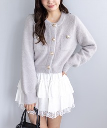 clear | ネコ毛シャギーニットカーディガン[大人 フェミニン 上品]≪AW新作≫(カーディガン/ボレロ)