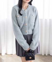clear | ネコ毛シャギーニットカーディガン[大人 フェミニン 上品]≪AW新作≫(カーディガン/ボレロ)