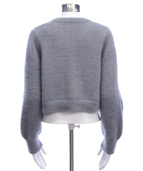 clear（クリア）の「ネコ毛シャギーニットカーディガン[大人 フェミニン 上品]（カーディガン/ボレロ・レディース・アイボリー/グレイッシュベージュ/チャコールグレー/ミント/イエロー・F）」の14枚目の写真