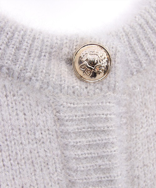 clear（クリア）の「ネコ毛シャギーニットカーディガン[大人 フェミニン 上品]（カーディガン/ボレロ・レディース・アイボリー/グレイッシュベージュ/チャコールグレー/ミント/イエロー・F）」の20枚目の写真