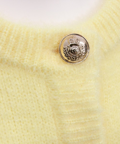 clear（クリア）の「ネコ毛シャギーニットカーディガン[大人 フェミニン 上品]（カーディガン/ボレロ・レディース・アイボリー/グレイッシュベージュ/チャコールグレー/ミント/イエロー・F）」の22枚目の写真