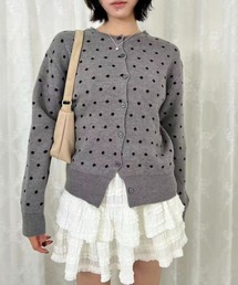 mebole（メボレ）の「Dot Pattern Cardigan（カーディガン/ボレロ）」