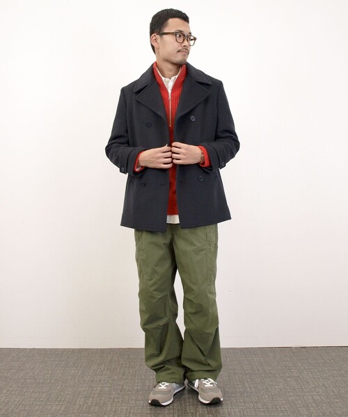 J.PRESS YORK STREET(ジェイプレスヨークストリート)の「【UNISEX】ウールカシミヤ ハーフジップニット(ニット/セーター・メンズ・ブルー系/アイボリー系/ネイビー系/レッド系・SMALL/MEDIUM/LARGE)」の7枚目の写真