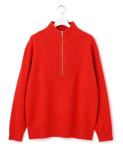 J.PRESS YORK STREET(ジェイプレスヨークストリート)の「【UNISEX】ウールカシミヤ ハーフジップニット(ニット/セーター・メンズ・ブルー系/アイボリー系/ネイビー系/レッド系・SMALL/MEDIUM/LARGE)」の12枚目の写真