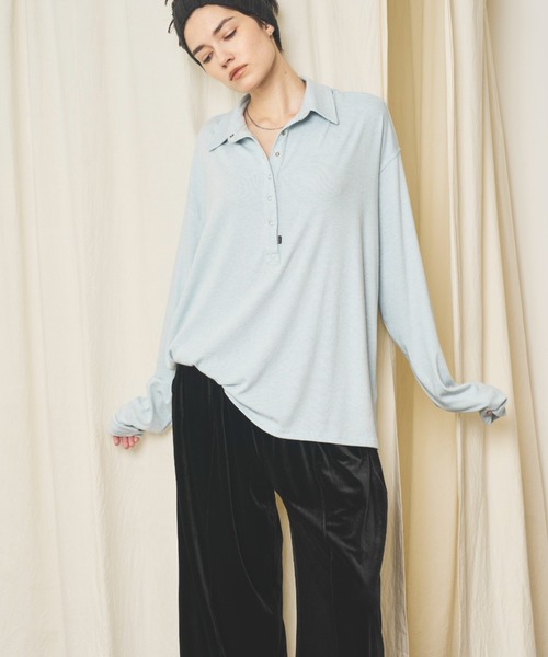 VION（ヴィオン）の「ベロアイージーパンツ / Velour Easy Pants（スウェットパンツ・レディース・ネイビー/ブラック・SMALL/MEDIUM）」の14枚目の写真