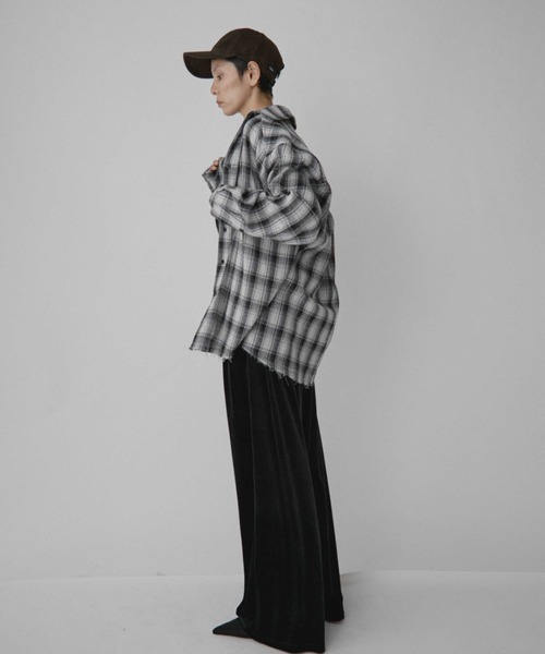VION（ヴィオン）の「ベロアイージーパンツ / Velour Easy Pants（スウェットパンツ・レディース・ネイビー/ブラック・SMALL/MEDIUM）」の8枚目の写真